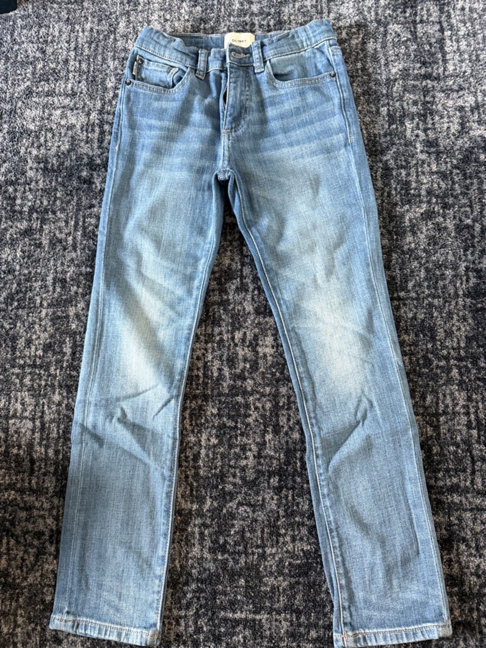 DL1961 Light Wash Slim Straight Jeans